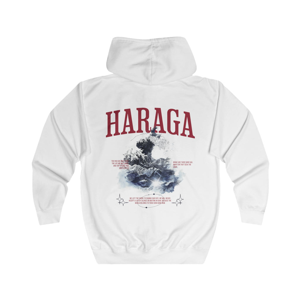 Hoodie Zippé Streetwear "The Great Wave" - Collection Haraga