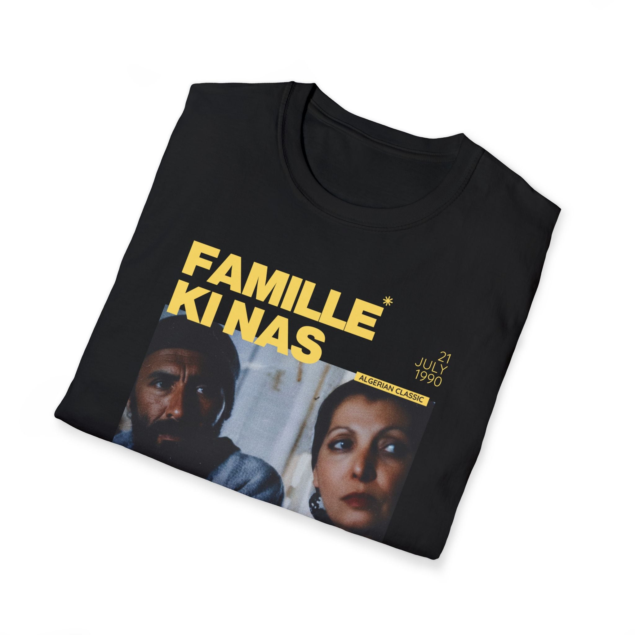 T-Shirt Vintage "Famille Ki Nass" - Hommage Athmane Ariouet