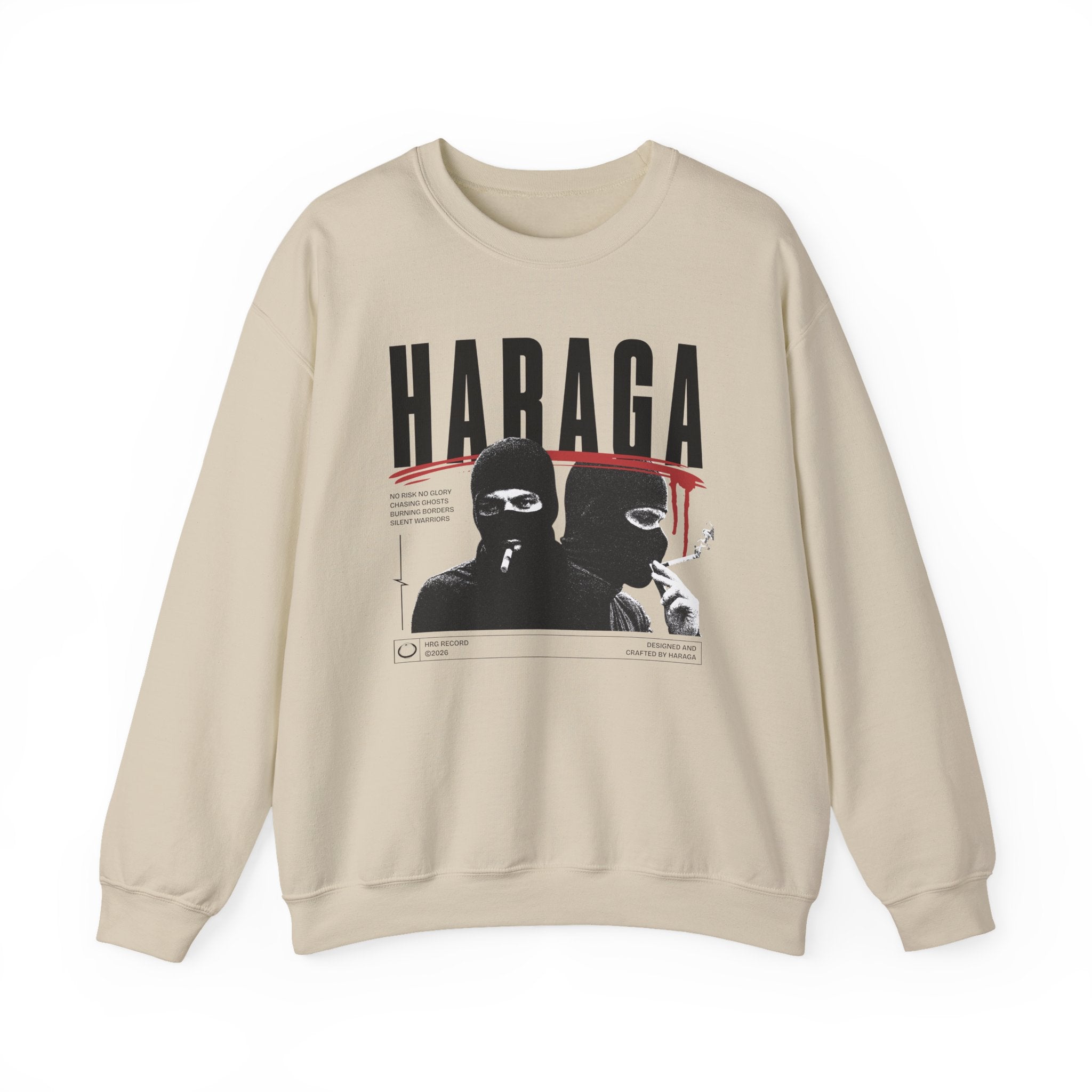 Sweat Crewneck Streetwear "Silent Warriors" - Collection Haraga